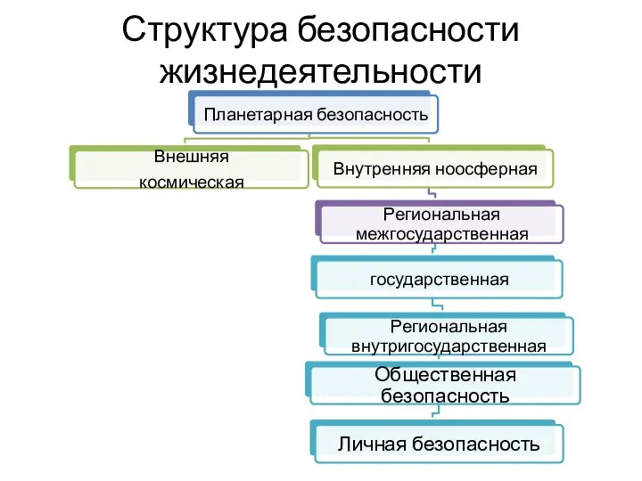 Структура безопасности жизнедеятельности