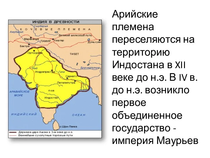 Арийские племена переселяются на территорию Индостана в XII веке до н.э.