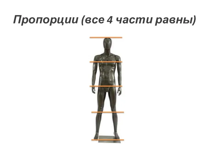 Пропорции (все 4 части равны)