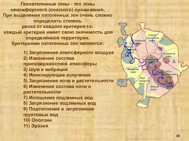 Геопатогенные зоны - это зоны некомфортного (опасного) проживания. При выделении патогенных