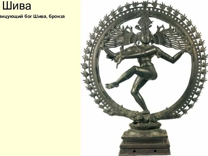 Шива Танцующий бог Шива, бронза