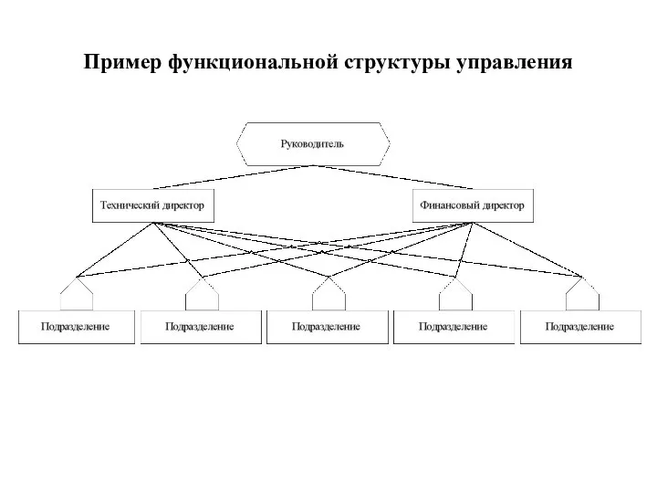 Пример функциональной структуры управления