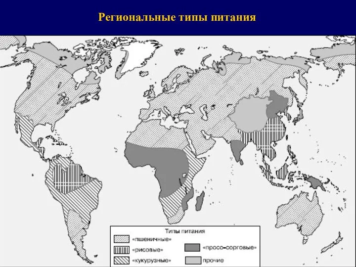 Региональные типы питания