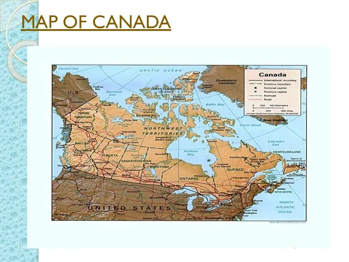 MAP OF CANADA