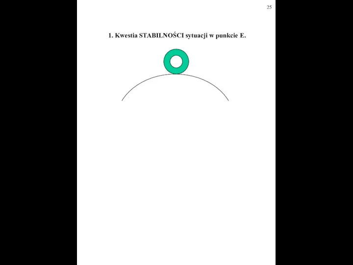 1. Kwestia STABILNOŚCI sytuacji w punkcie E.
