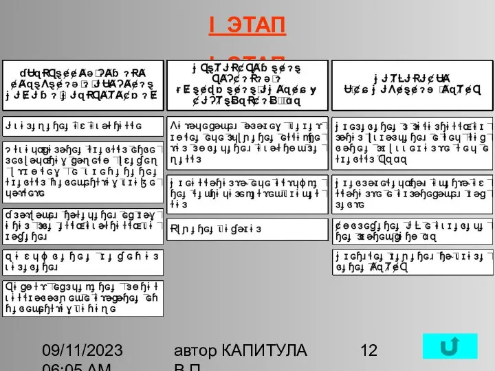 09/11/2023 06:05 AM автор КАПИТУЛА В.П. I ЭТАП I ЭТАП