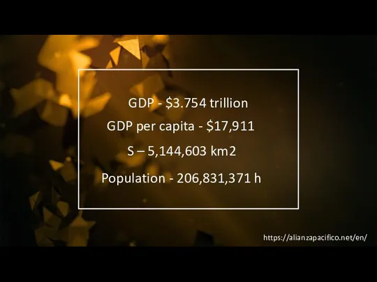 GDP - $3.754 trillion GDP per capita - $17,911 S –