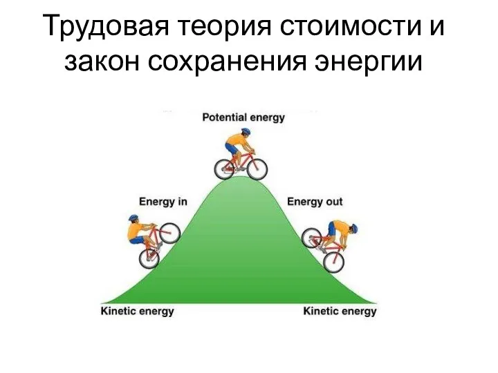 Трудовая теория стоимости и закон сохранения энергии