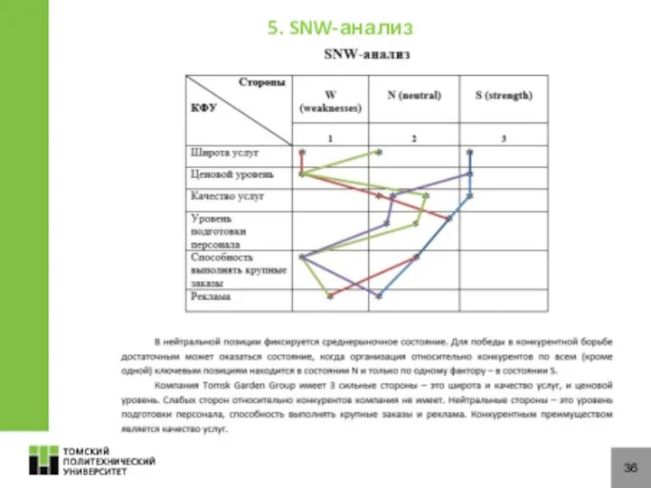 36 5. SNW-анализ