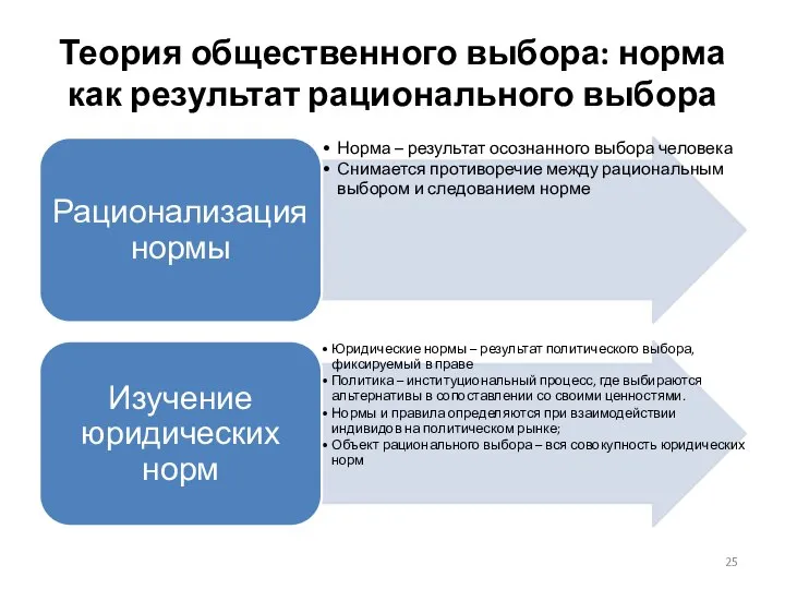 Теория общественного выбора: норма как результат рационального выбора