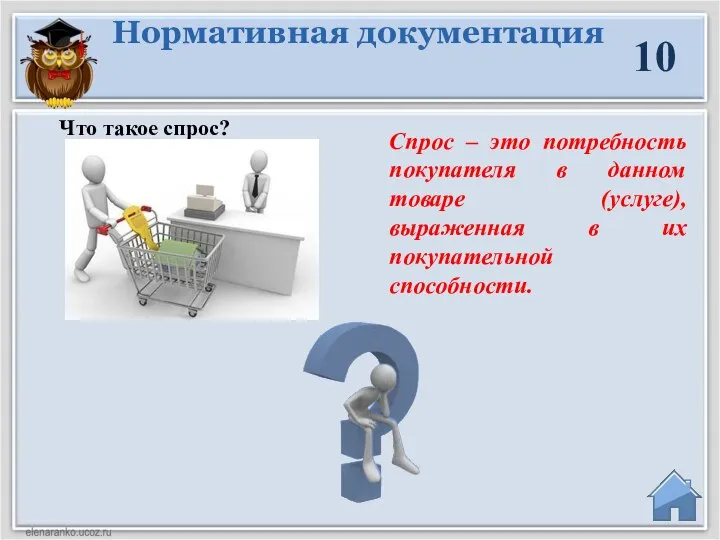 Спрос – это потребность покупателя в данном товаре (услуге), выраженная в