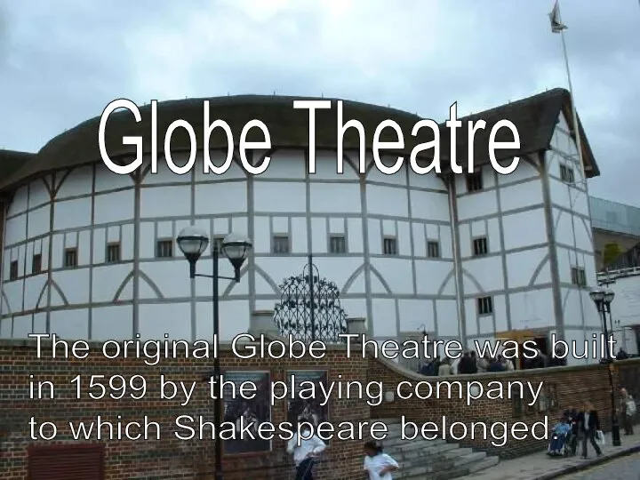 The original Globe Theatre was built in 1599 by the playing