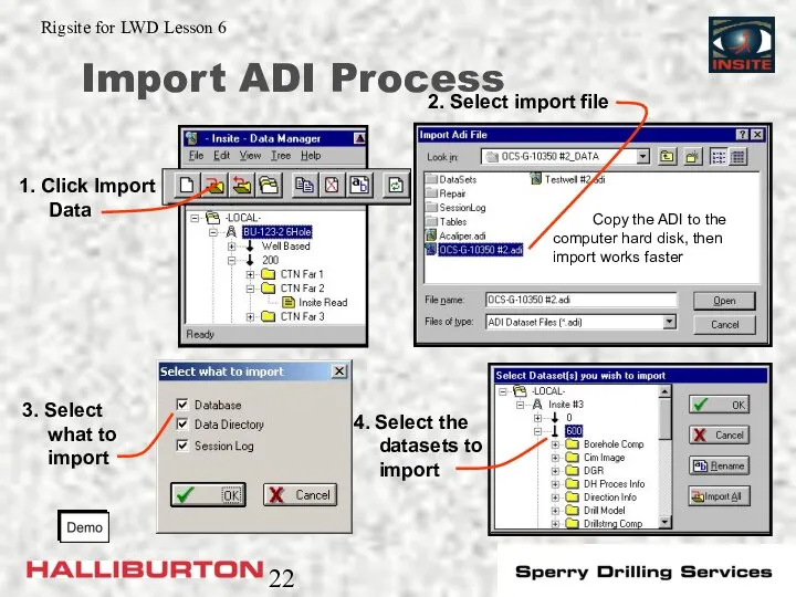 Import ADI Process 3. Select what to import