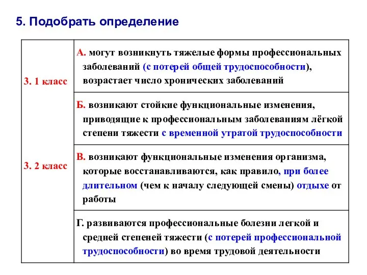 5. Подобрать определение