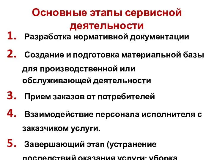 Разработка нормативной документации Создание и подготовка материальной базы для производственной или