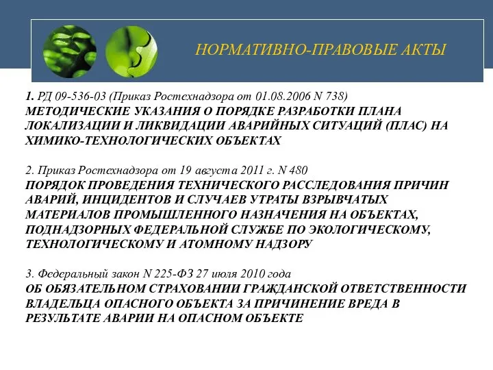 1. РД 09-536-03 (Приказ Ростехнадзора от 01.08.2006 N 738) МЕТОДИЧЕСКИЕ УКАЗАНИЯ