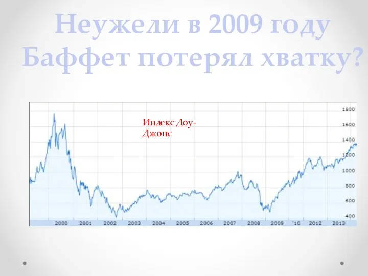 Неужели в 2009 году Баффет потерял хватку?