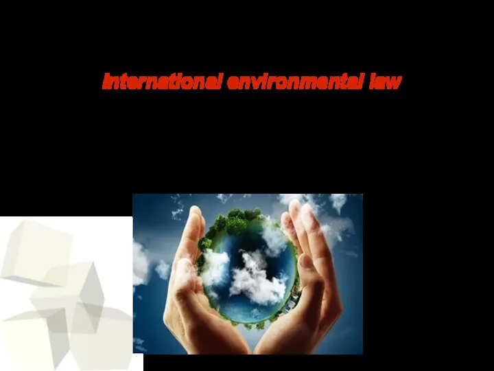 International environmental law (sometimes, international ecological law) is a field of