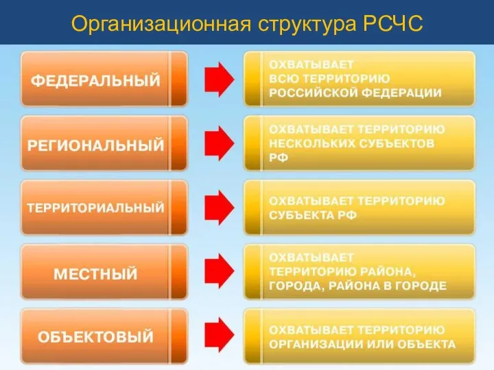 Организационная структура РСЧС