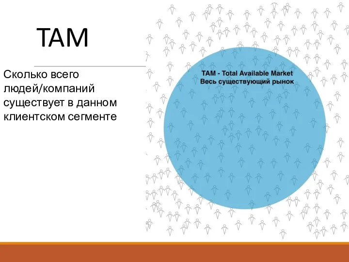 Сколько всего людей/компаний существует в данном клиентском сегменте TAM