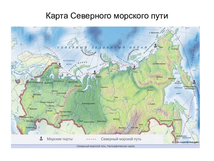 Карта Северного морского пути