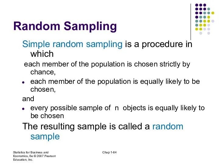 Statistics for Business and Economics, 6e © 2007 Pearson Education, Inc.