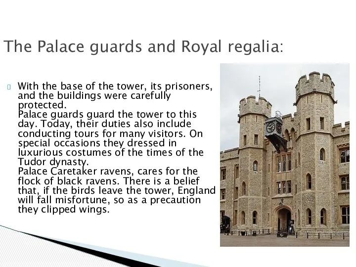 With the base of the tower, its prisoners, and the buildings