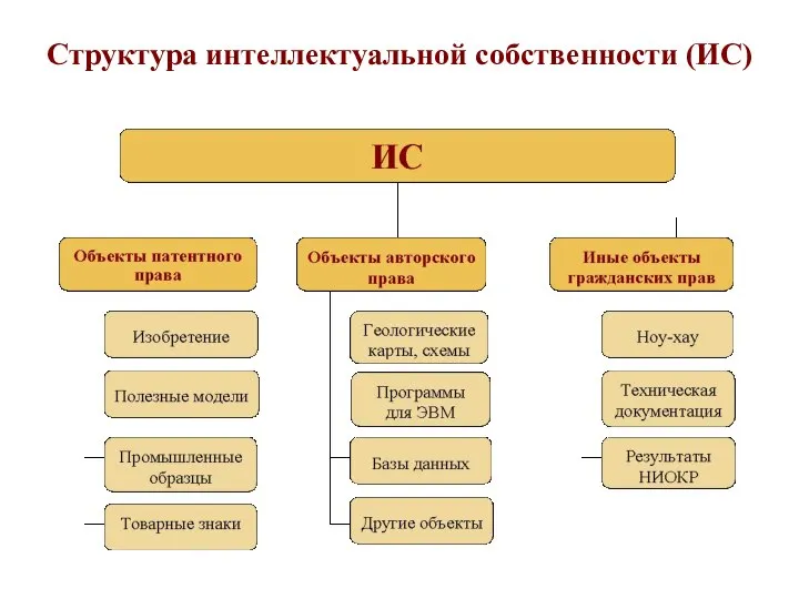 Структура интеллектуальной собственности (ИС)