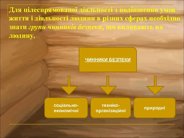 Для цілеспрямованої діяльності з поліпшення умов життя і діяльності людини в