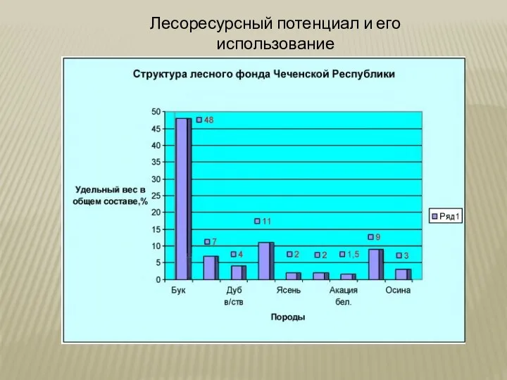 Лесоресурсный потенциал и его использование