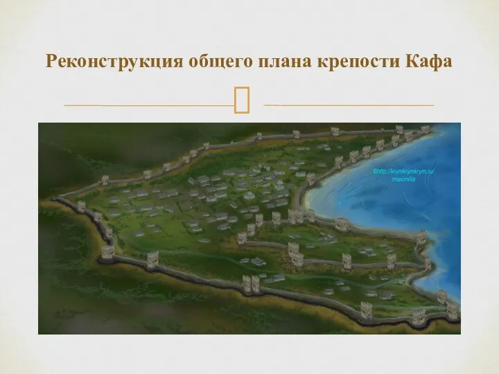 Реконструкция общего плана крепости Кафа