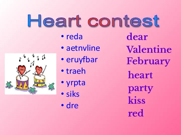 reda aetnvline eruyfbar traeh yrpta siks dre dear Valentine February heart party kiss red Heart contest