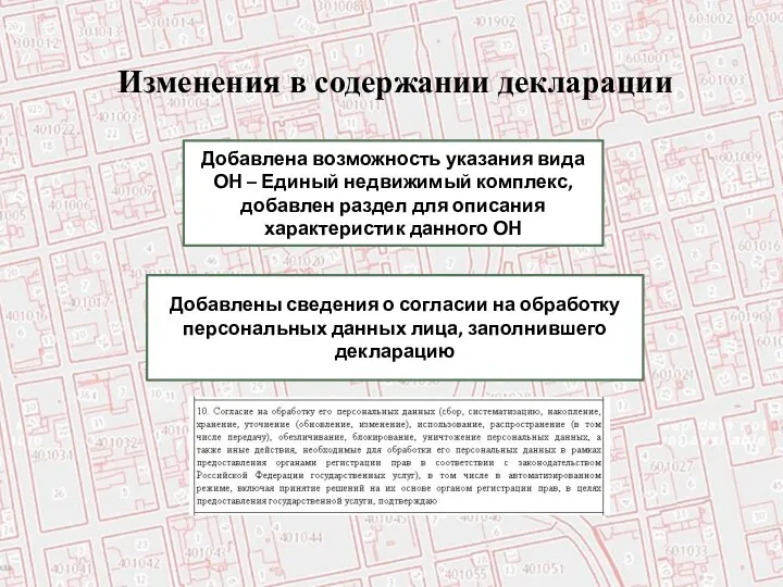 Изменения в содержании декларации Добавлена возможность указания вида ОН – Единый