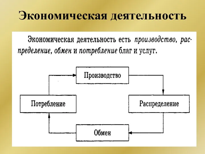 Экономическая деятельность