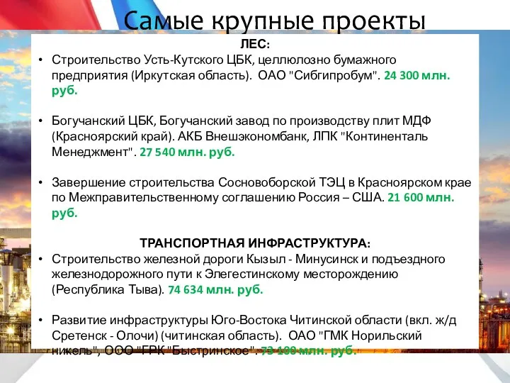 Самые крупные проекты НЕФТЕГАЗ: Освоение Ванкорского нефтяного месторождения (Красноярский край). ОАО