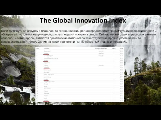 The Global Innovation Index Если заглянуть на секунду в прошлое, то