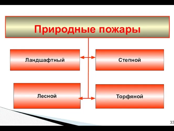 Ландшафтный Торфяной Степной Лесной 33 Природные пожары