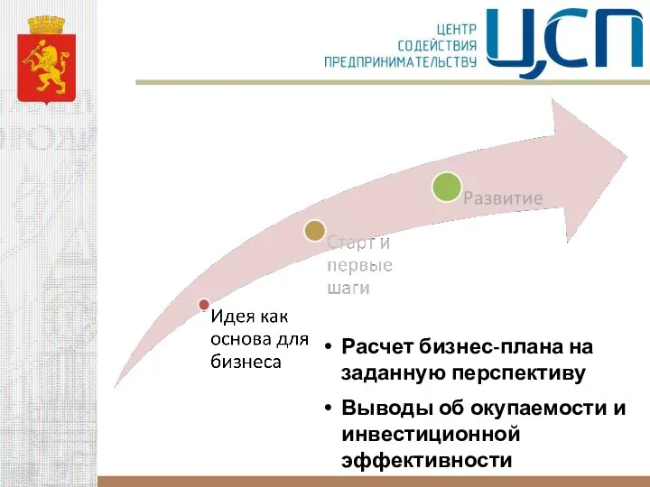 Расчет бизнес-плана на заданную перспективу Выводы об окупаемости и инвестиционной эффективности