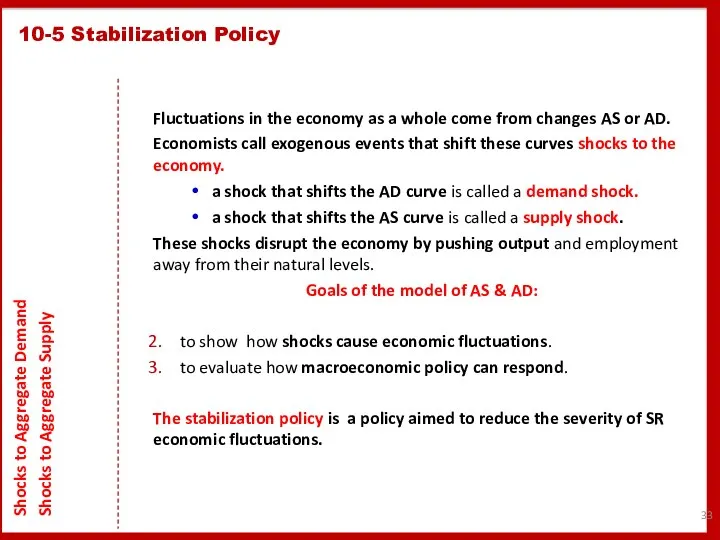 Fluctuations in the economy as a whole come from changes AS