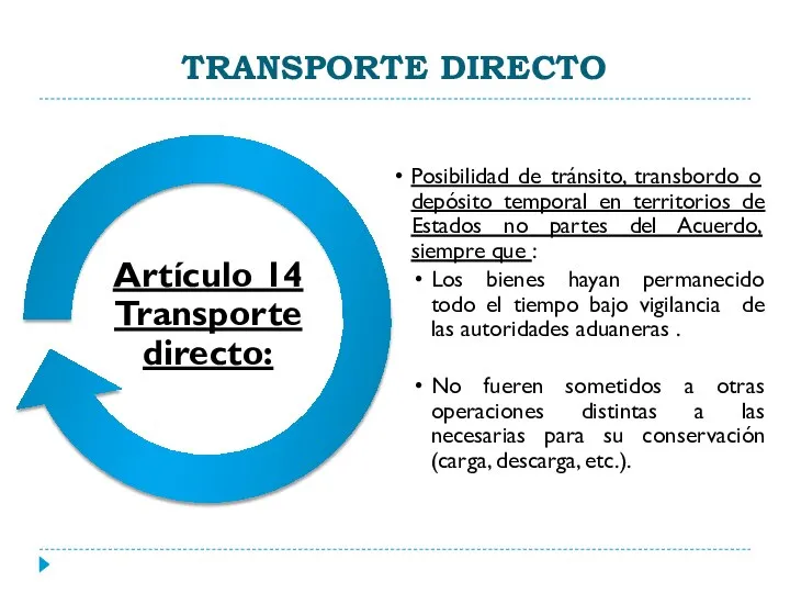 TRANSPORTE DIRECTO