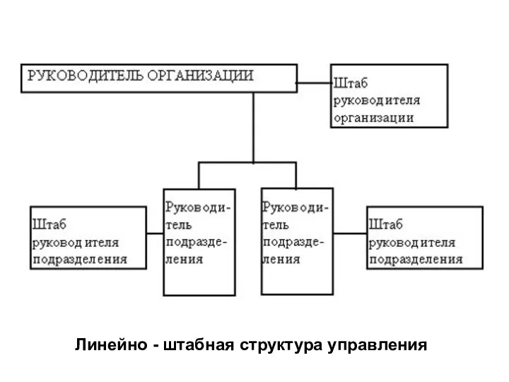 Линейно - штабная структура управления