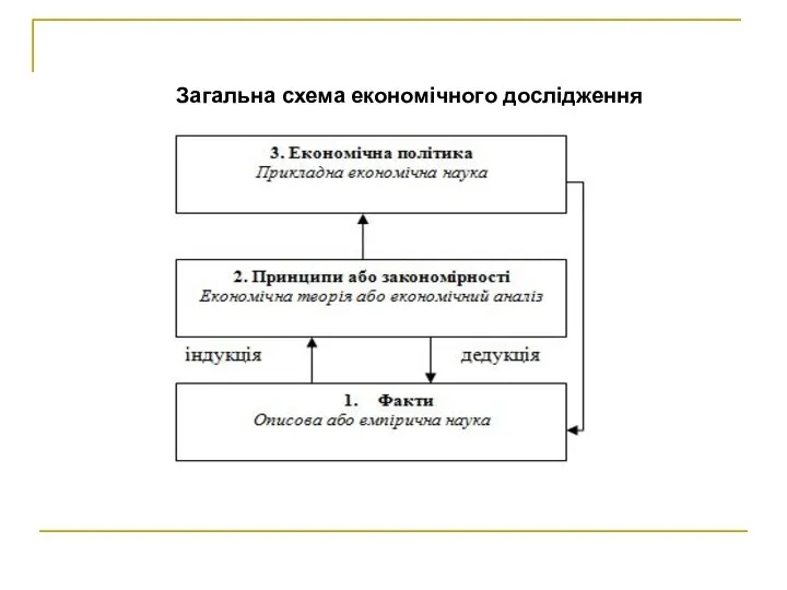 Загальна схема економічного дослідження