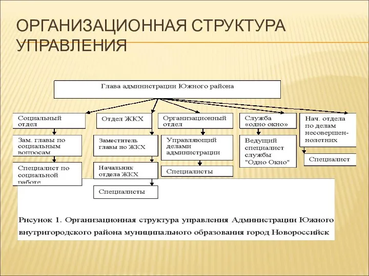 ОРГАНИЗАЦИОННАЯ СТРУКТУРА УПРАВЛЕНИЯ