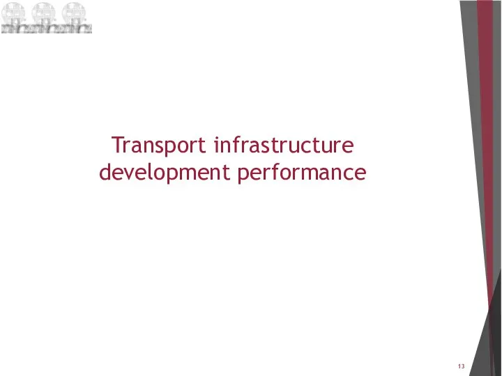 Transport infrastructure development performance