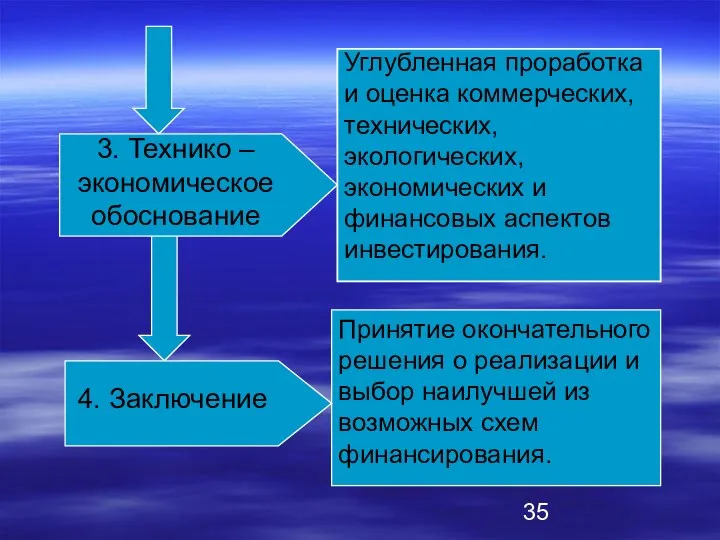 3. Технико – экономическое обоснование Углубленная проработка и оценка коммерческих, технических,