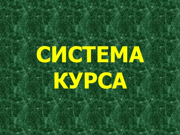 СИСТЕМА КУРСА