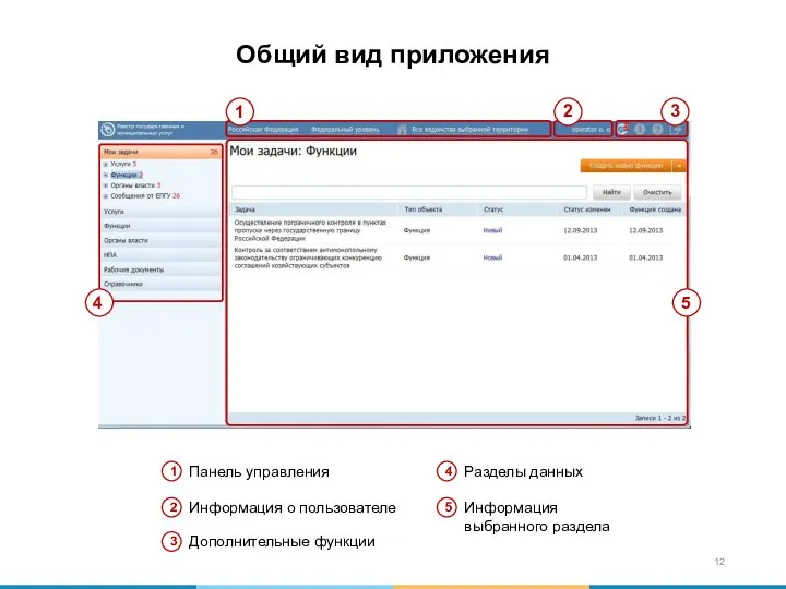 Общий вид приложения