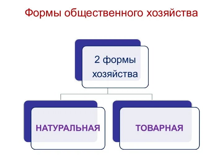 Формы общественного хозяйства