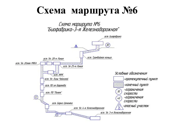Схема маршрута №6