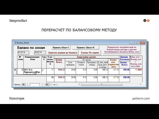 ПЕРЕРАСЧЕТ ПО БАЛАНСОВОМУ МЕТОДУ